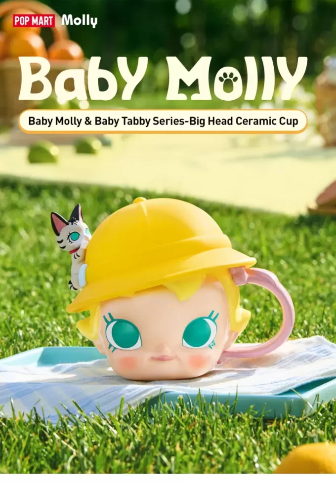 Baby Molly & Baby Tabby-serien – keramisk kopp med stort hode