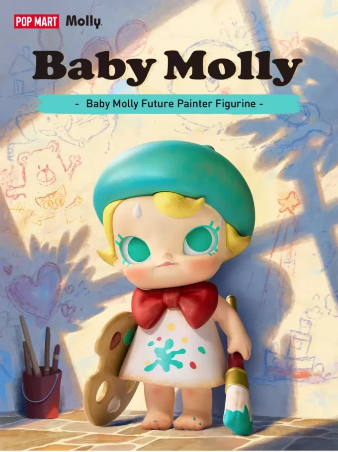 Baby Molly Future Painter-figur