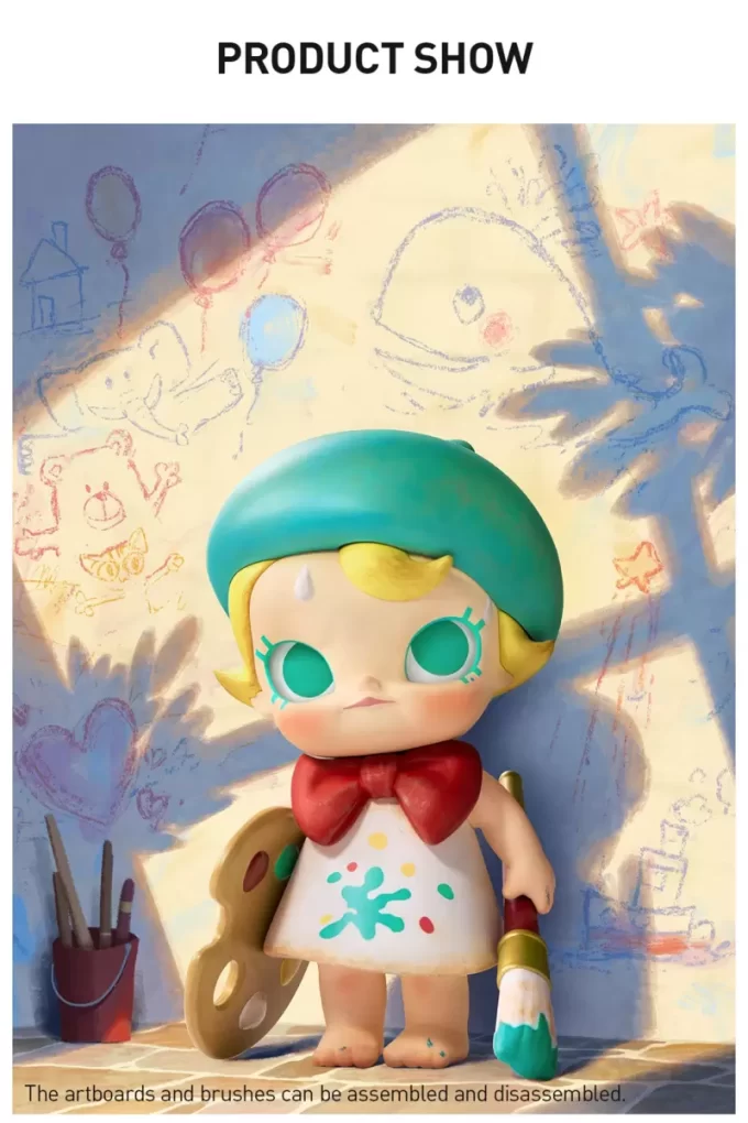 Baby Molly Future Painter-figur