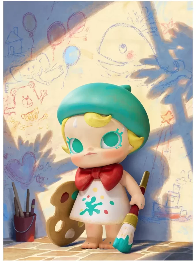 Baby Molly Future Painter-figur