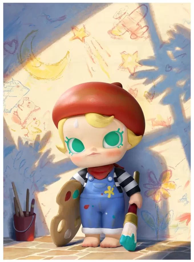 Baby Molly Future Painter-figur