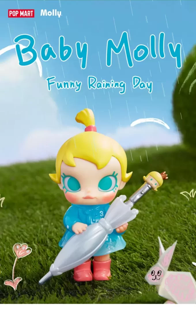 Baby Molly morsom regnværsfigur