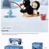 Baby Molly × Pingu Happy Fishing-serien – vinylplysjanheng – blindboks