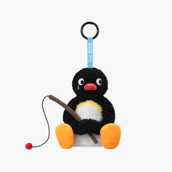 Baby Molly × Pingu Happy Fishing-serien – vinylplysjanheng – blindboks
