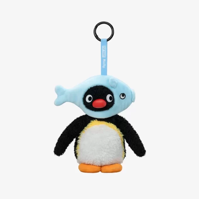 Baby Molly × Pingu Happy Fishing-serien – vinylplysjanheng – blindboks