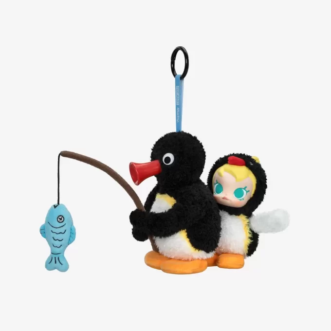 Baby Molly × Pingu Happy Fishing-serien – vinylplysjanheng – blindboks