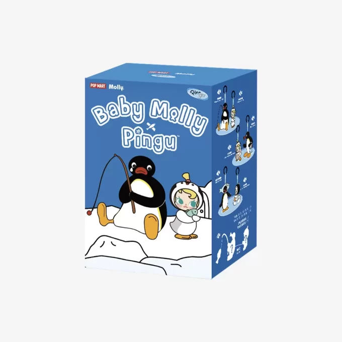 Baby Molly × Pingu Happy Fishing-serien – vinylplysjanheng – blindboks