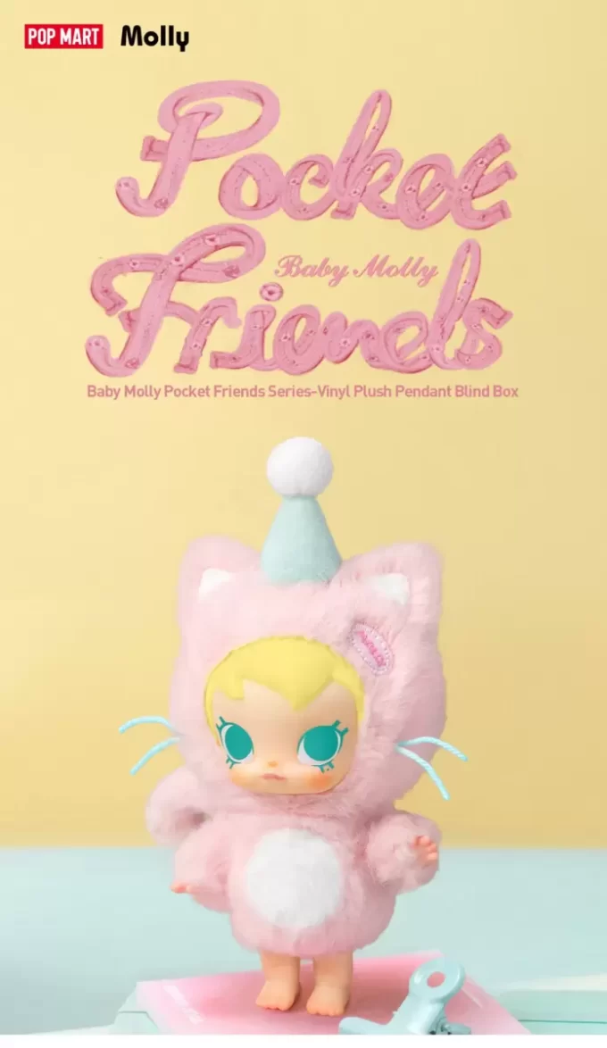 Baby Molly Pocket Friends-serien – Vinylplysj-anheng, blindboks
