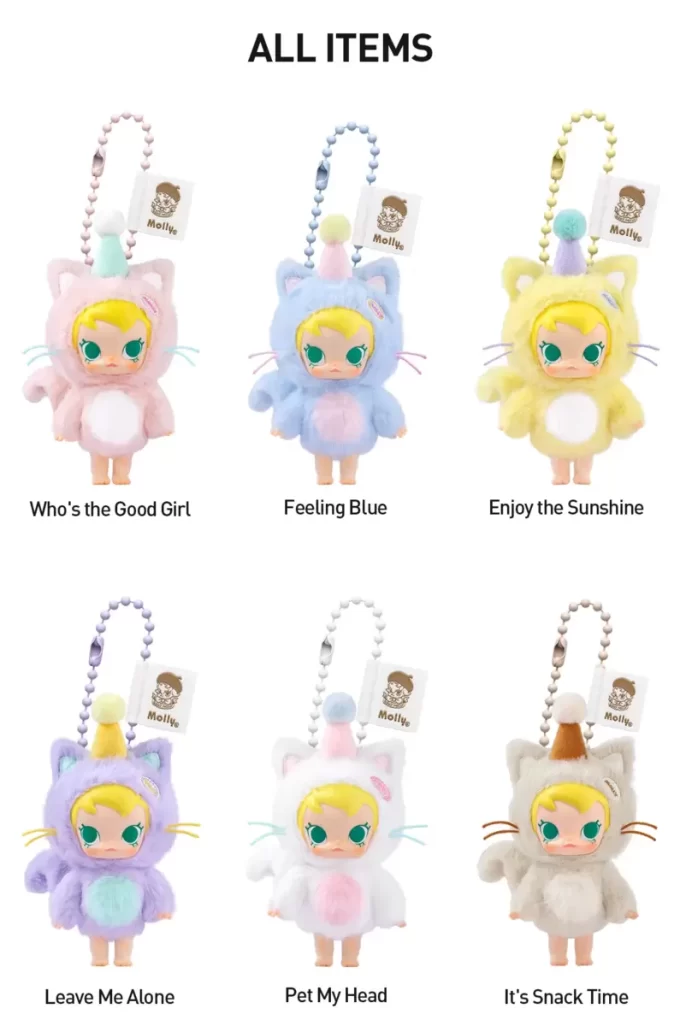 Baby Molly Pocket Friends-serien – Vinylplysj-anheng, blindboks