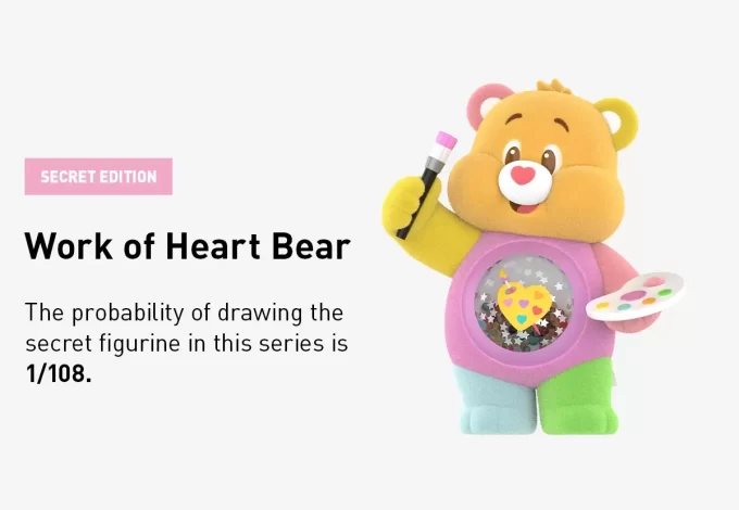 Care Bears fargerike klemmer-serien figurer
