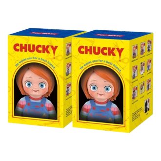 Chucky-seriens figurer i forseglet etui (2 blinde esker)