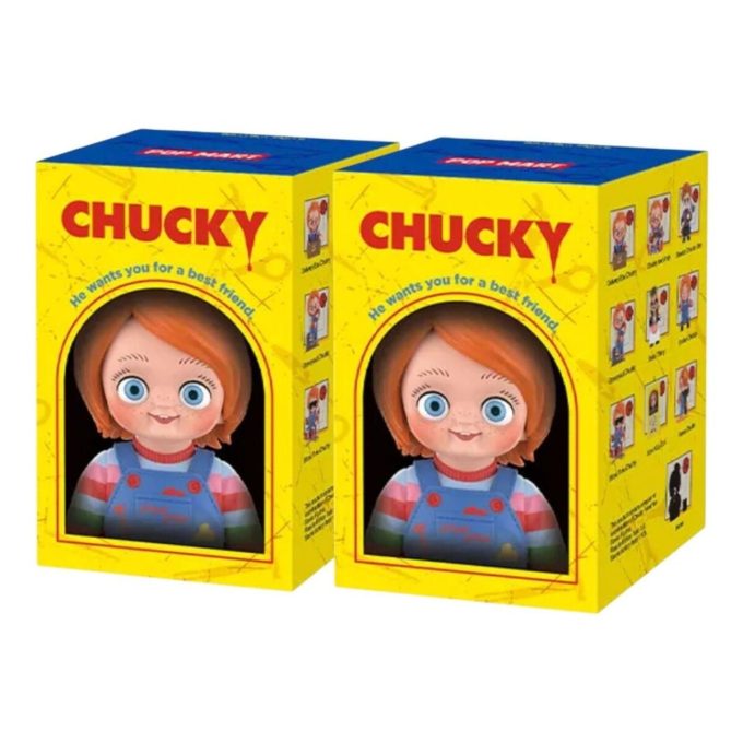 Chucky-seriens figurer i forseglet etui (2 blinde esker)