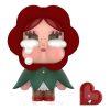 Crybaby Crying For Love-figurer &laquo;Klassisk rose&raquo;