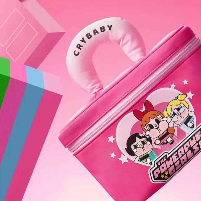 CRYBABY × Powerpuff Girls-serien – Kosmetikkveske