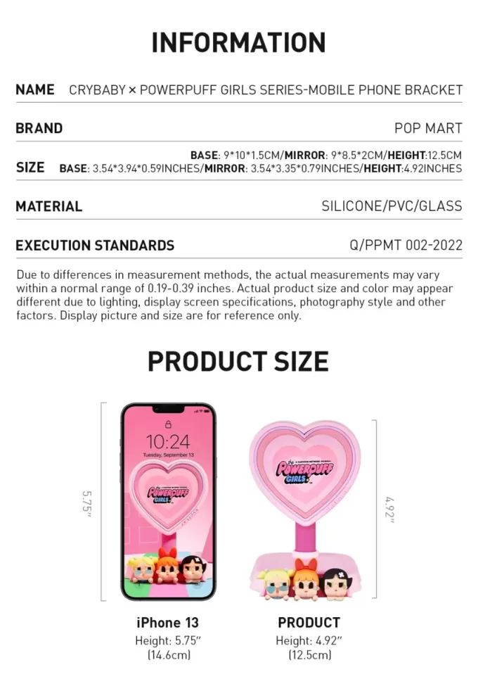 CRYBABY × Powerpuff Girls-serien – Mobiltelefonbrakett