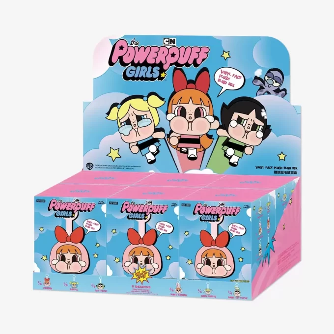 CRYBABY × Powerpuff Girls-serien – Vinylansikt Plysjboks