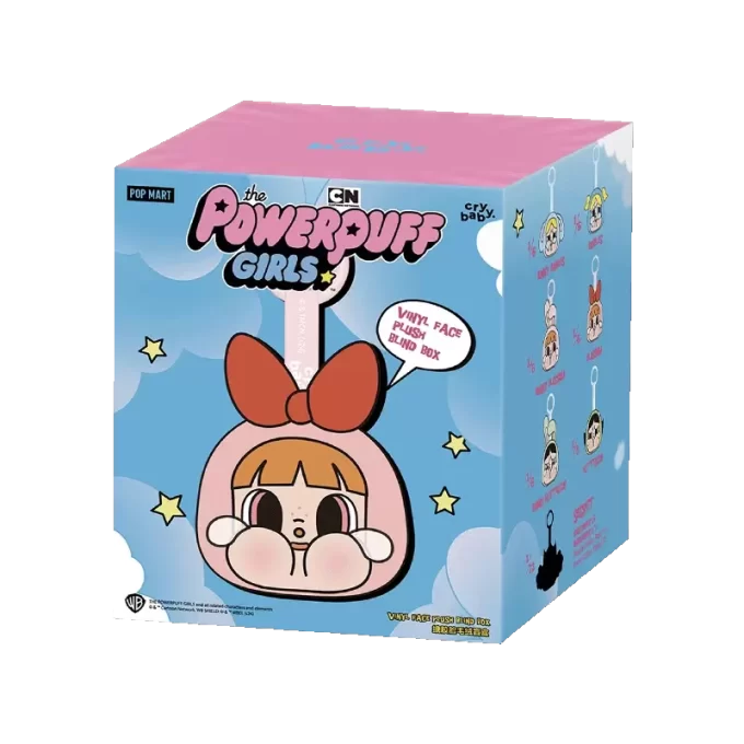 CRYBABY × Powerpuff Girls-serien – Vinylansikt Plysjboks