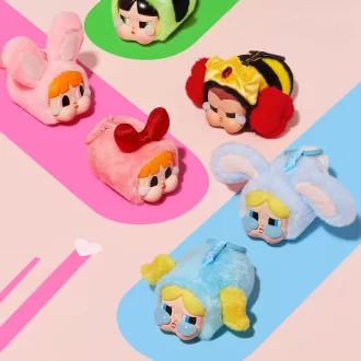 CRYBABY × Powerpuff Girls-serien – Vinylansikt Plysjboks
