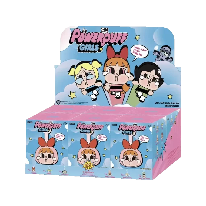 CRYBABY × Powerpuff Girls-serien – Vinylansikt Plysjboks