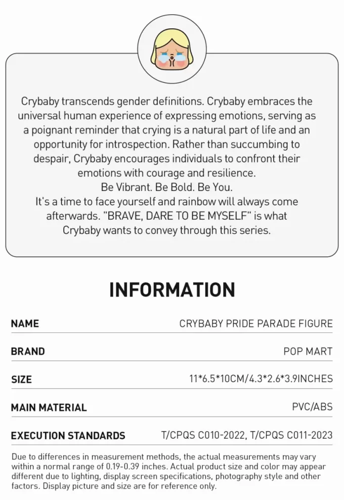 CRYBABY PRIDE PARADE-FIGUR