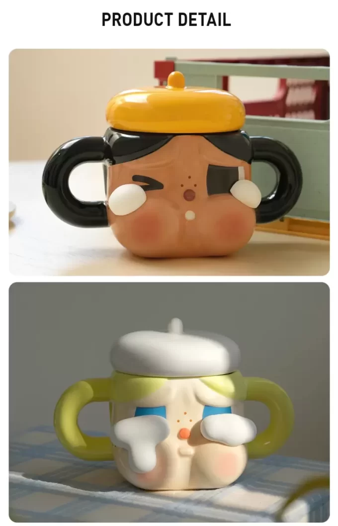 CRYBABY Sad Club-serien – Keramisk kopp (brun)