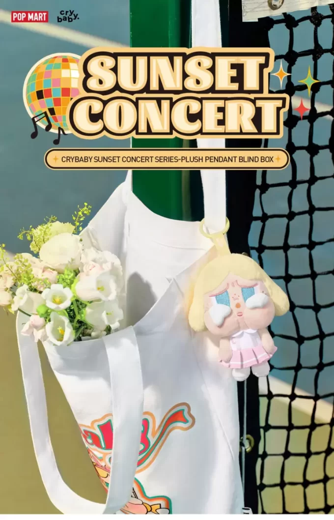 CRYBABY Sunset Concert-serien – plysj anhengsboks til blind