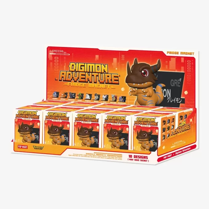 Digimon Adventure kjøleskapsmagnetseriefigurer