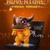 Digimon Adventure kjøleskapsmagnetseriefigurer