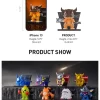 Digimon Adventure kjøleskapsmagnetseriefigurer