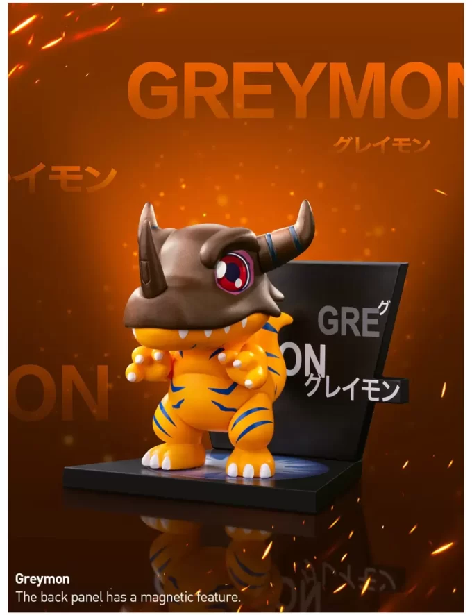 Digimon Adventure kjøleskapsmagnetseriefigurer