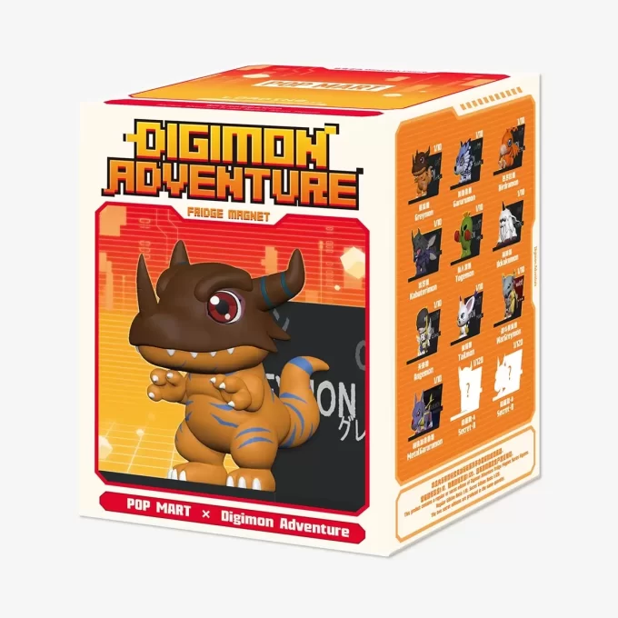 Digimon Adventure kjøleskapsmagnetseriefigurer