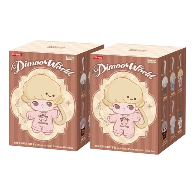 Dimoo Crush on Coffee Plysjnøkkelring Forseglet Etui (2 Blindbokser)