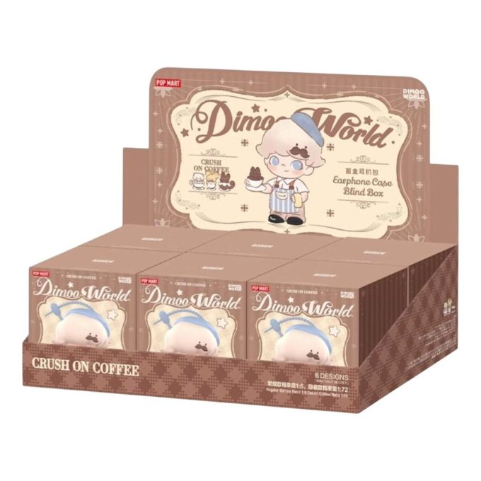 Dimoo Crush on Coffee øretelefonetui forseglet etui (6 blinde esker)