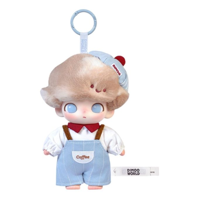 Dimoo Crush on Coffee Vinyl Plysj Blisterpakke