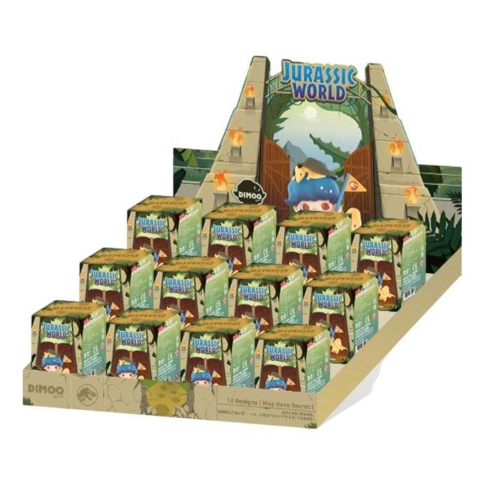 Dimoo Jurassic World-figurer i forseglet etui (12 blinde esker)