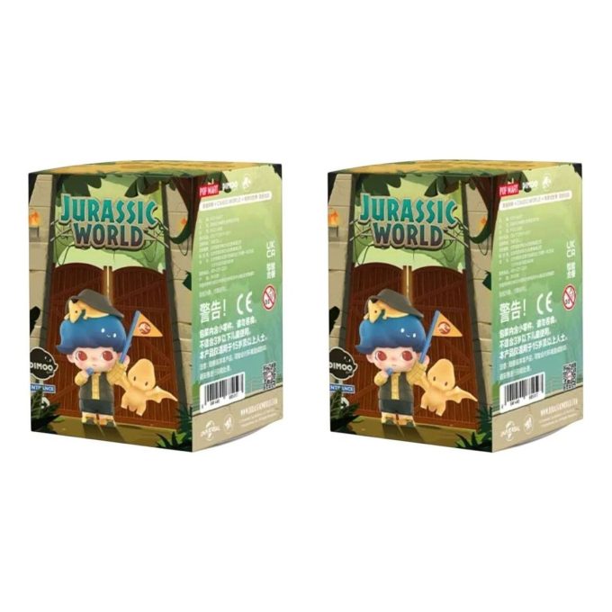Dimoo Jurassic World-figurer i forseglet etui (2 blinde esker)
