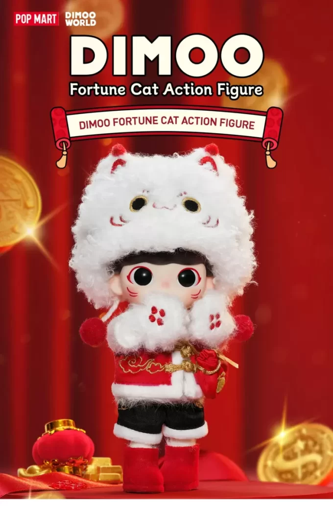 DIMOO Lykkekatt actionfigur