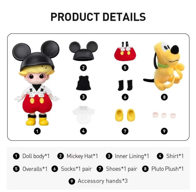 DIMOO MICKEY 1/8 actionfigur