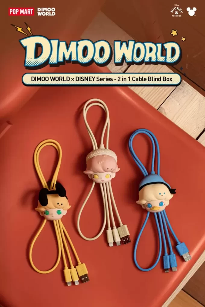 DIMOO WORLD × DISNEY-serien – 2-i-1-kabelboks