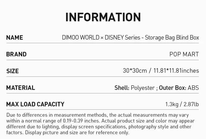 DIMOO WORLD × DISNEY-serien – Oppbevaringspose, blindboks
