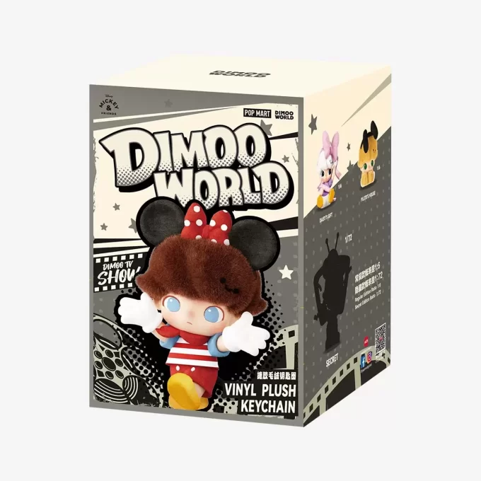 DIMOO WORLD × DISNEY-serien – vinylplysjnøkkelring – blindboks