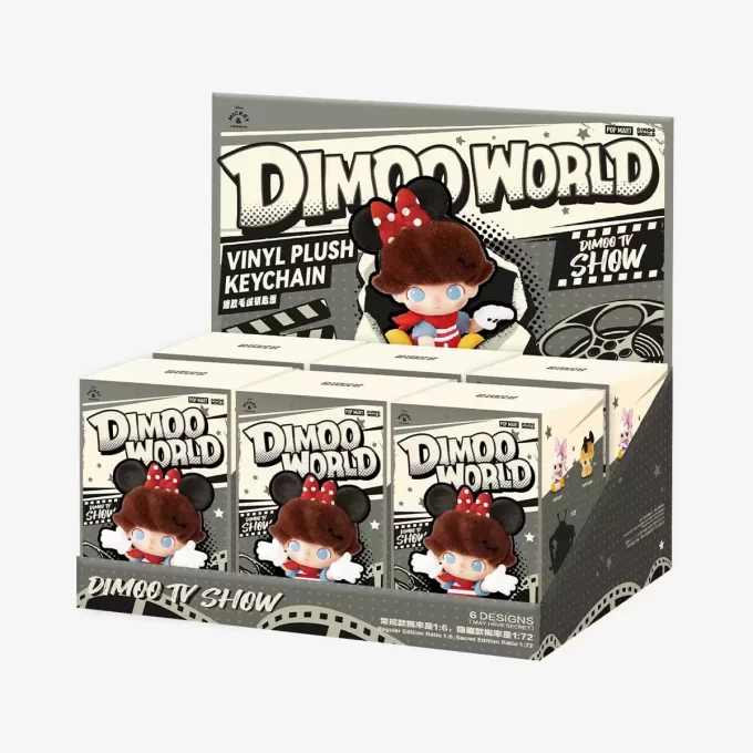 DIMOO WORLD × DISNEY-serien – vinylplysjnøkkelring – blindboks