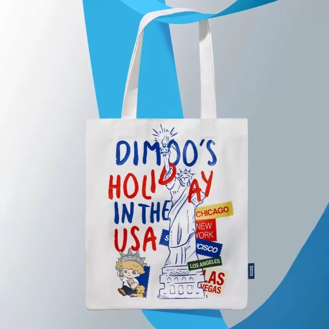 DIMOOS FERIE I USA-SERIE – lerretsveske