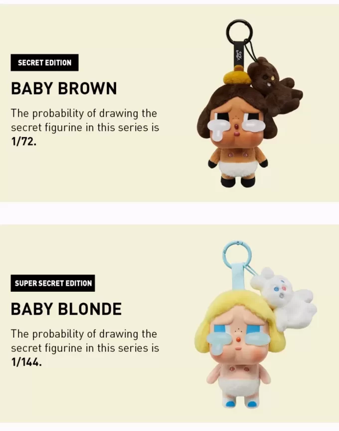 GRÅTBABY Gråter igjen-serien – Vinyl Face Plush Blind Box