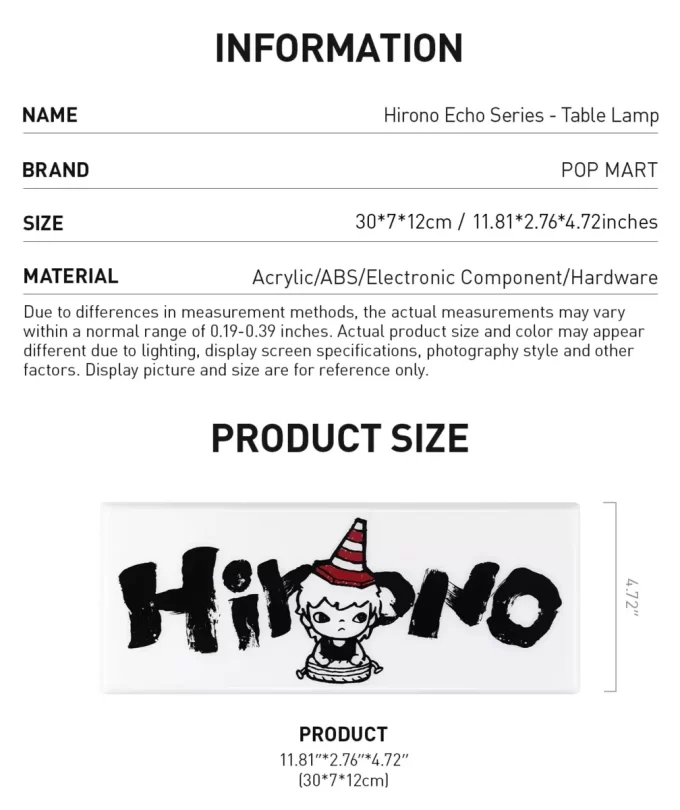 Hirono Echo-serien – Bordlampe