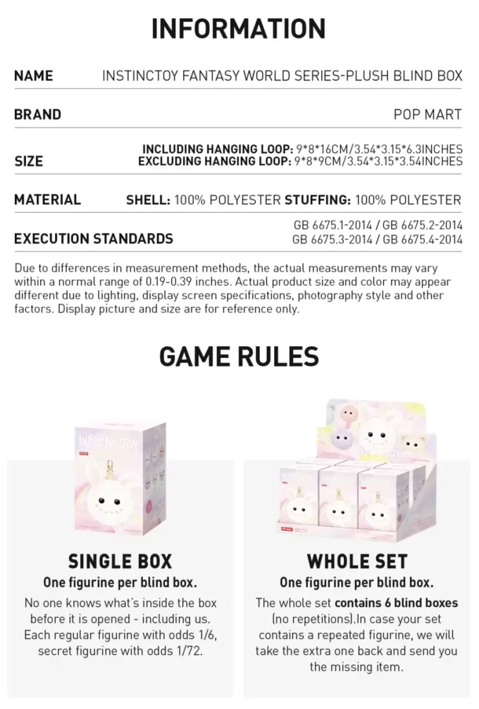 INSTINCTOY Fantasy World Series – Plysj Blindboks