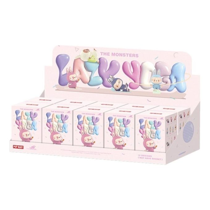 Labubu Lazy Yoga forseglet etui (10 blinde esker)