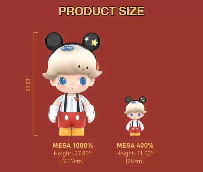 MEGA JUST DIMOO 1000 % Mikke Mus