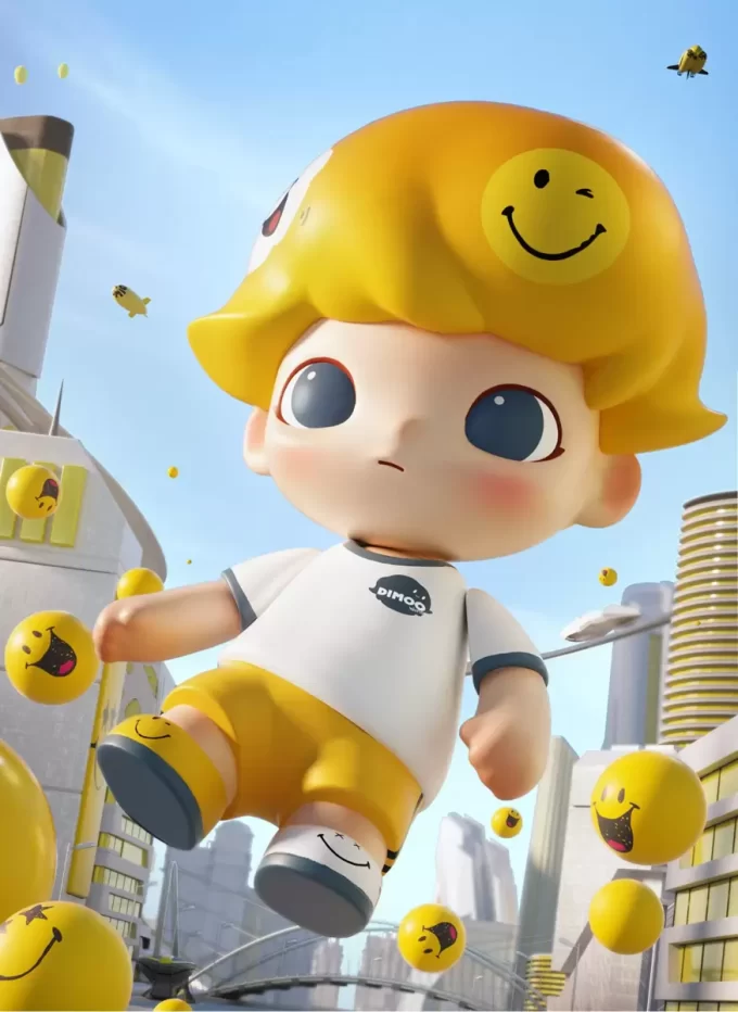 MEGA-KOLLEKSJON 1000 % JUST DIMOO × SmileyWorld