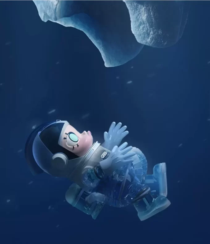 MEGA-KOLLEKSJON 1000 % SPACE MOLLY Glacier